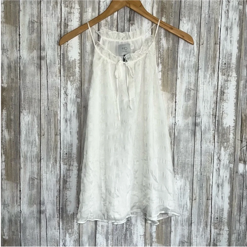 HD in Paris Shadow Pane Silk Tank – Size 6 - Picture 2 of 7